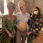 Elle Fanning Instagram - Mummy has arrived. Was a joy working with the 🌪 that is THE GREAT @gilliana