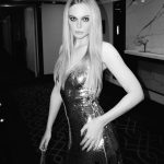 Elle Fanning Instagram - Thanks for the GLAM this week @tyronmachhausen and @owengould 🩶 Both of your photography skills are magazine level good 😆 #hotelbathroom #pfw