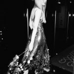 Elle Fanning Instagram - Thanks for the GLAM this week @tyronmachhausen and @owengould 🩶 Both of your photography skills are magazine level good 😆 #hotelbathroom #pfw