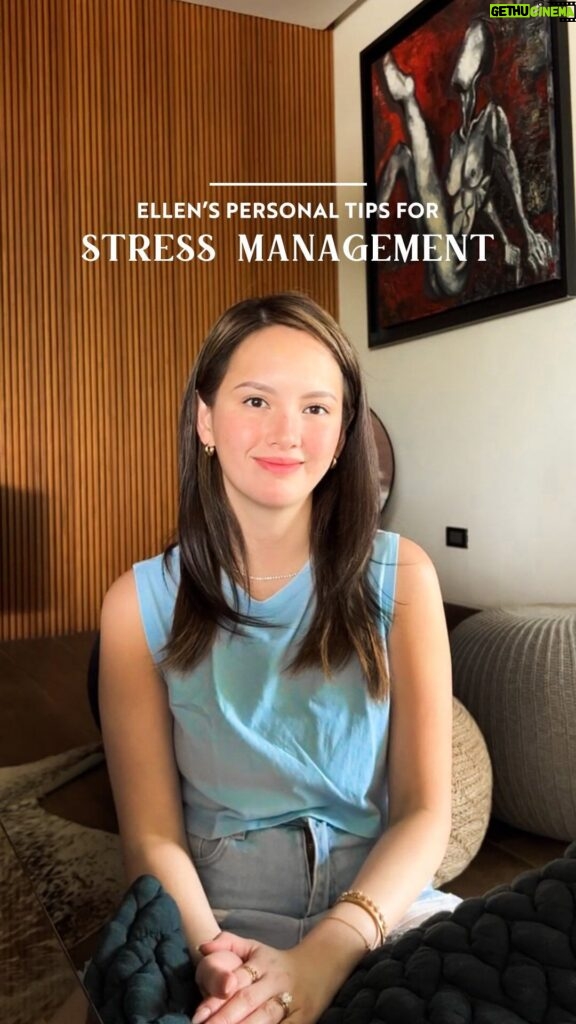 Ellen Adarna Instagram - Managing stress is essential for maintaining overall wellness. Here are some of @maria.elena.adarna’s personal tips for managing stress. Remember, these tips are meant to provide inspiration, but it’s important to tailor your routine to your personal preferences and needs. #e11venbyellen #ellenadarna #collagen #glutathione #health #wellness #philippines
