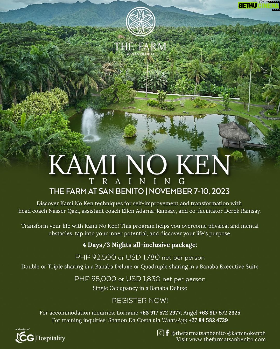 Ellen Adarna Instagram - A little getaway, self care, quality time for your mind, body and soul @kaminokenph Mental Training 2nd retreat at @thefarmatsanbenito this November 7-10! See you there! #overcomingdepression #mentaltoughness #mentalhealth #mentaltraining #selfdevelopment #selfimprovement