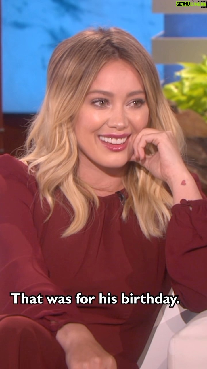 Ellen DeGeneres Instagram - Happy birthday, @hilaryduff!
