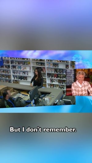 Ellen DeGeneres Instagram - I sent @SofiaVergara into the video store on the Warner Brothers and she did not disappoint. #Elleninyourear