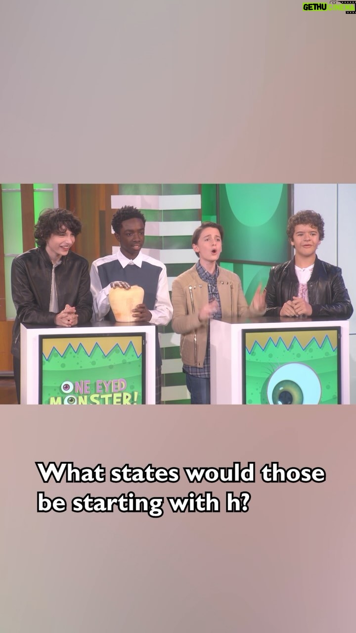 Ellen DeGeneres Instagram - The cast of #StrangerThings is used to dealing with monsters, so I thought they would be better at this game.
