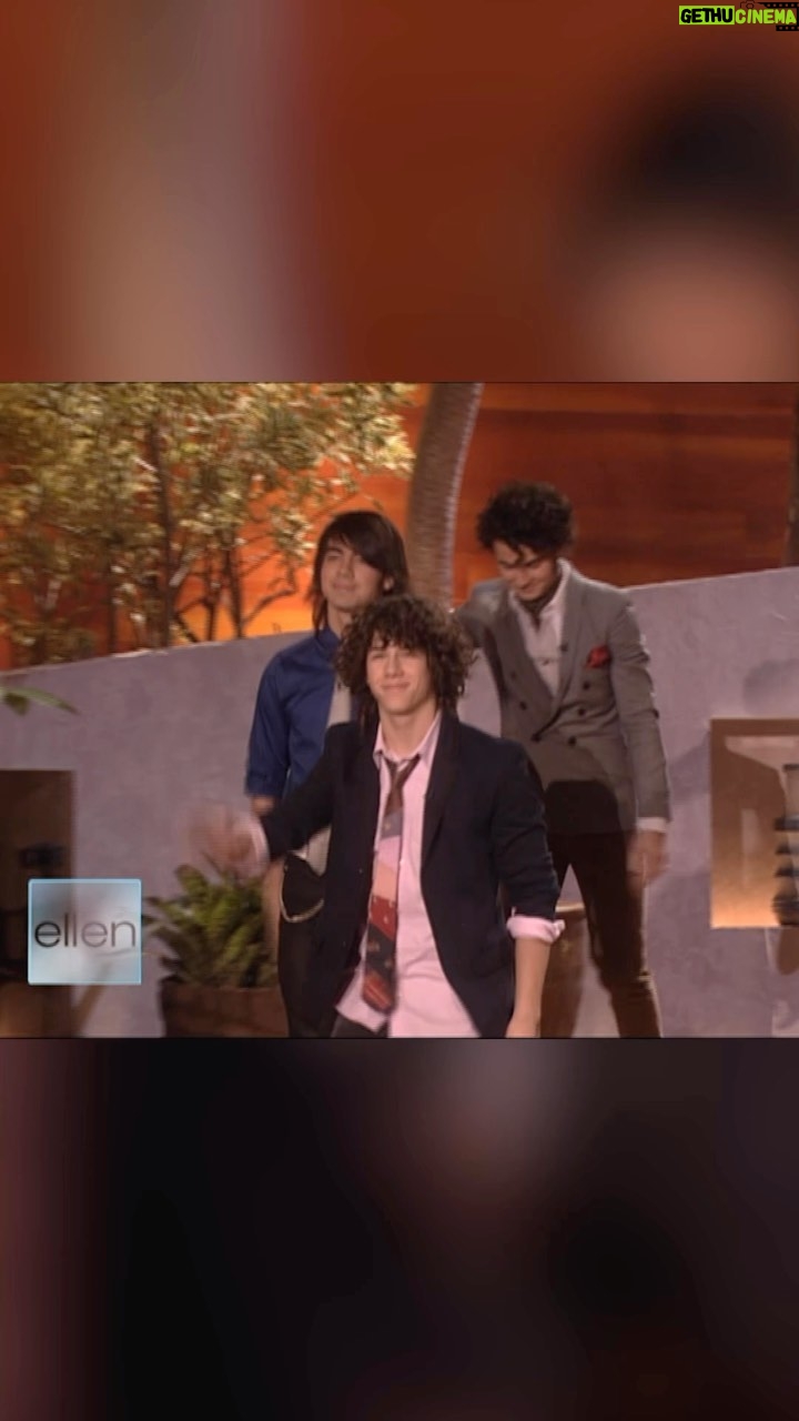 Ellen DeGeneres Instagram - I had the Jonas Brothers on my show so many times I could have been a J Sister! See all the times they were on my show on my Youtube channel. *link in bio.