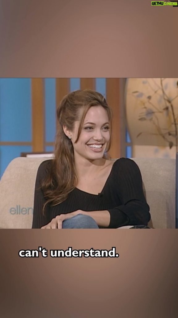 Ellen DeGeneres Instagram - Twenty years ago, Angelina Jolie stopped by my show for the first time! Angelina told me about life as a mom.