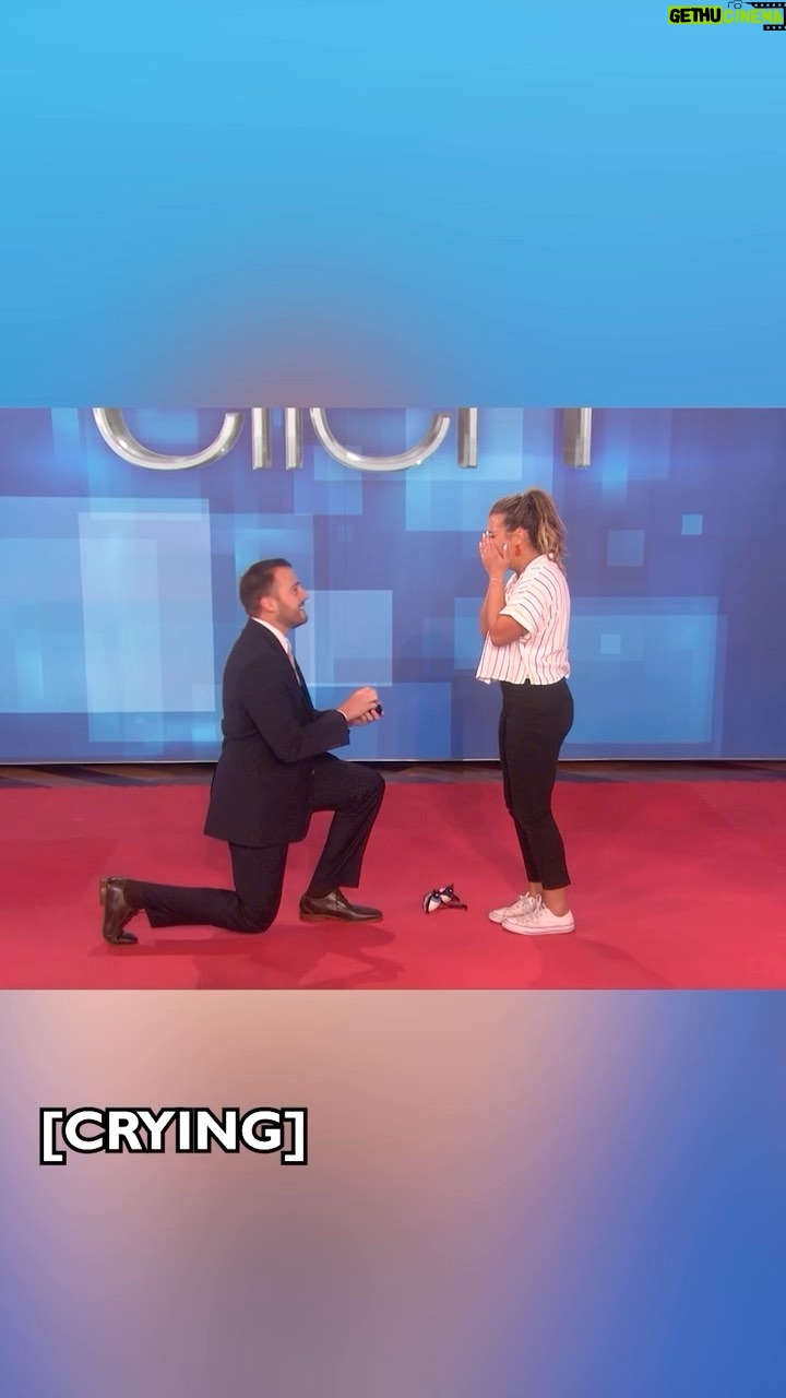 Ellen DeGeneres Instagram - This was one of the most-viewed proposals on the show of all time. Head to my YouTube channel to see the entire top 10! *link in bio