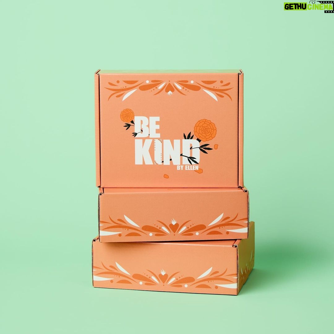 Ellen DeGeneres Instagram - ππ The #bekindbyellen Fall Box is here! π Get ready to cozy up this autumn with the latest BE KIND. box, curated by @ellendegeneres to include everything you need to unwind and de-stress πand infuse a little beauty and serenity into your home π Be sure to follow us @theellenshop to get a π sneak peek soon! π