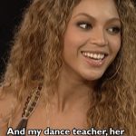 Ellen DeGeneres Instagram - The first time @Beyonce was on the show we surprised her with the dance teacher who discovered her.