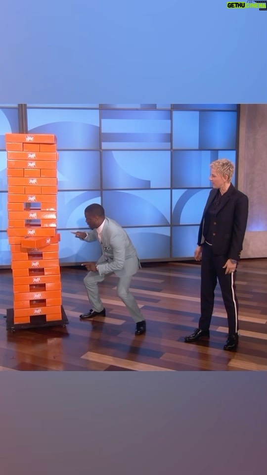 Ellen DeGeneres Instagram - Happy birthday @kevinhart4real. I hope you play a round of giant Jenga today. 🧡