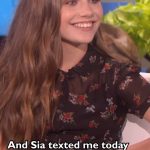 Ellen DeGeneres Instagram - @MaddieZiegler explains how she started working with @siamusic!