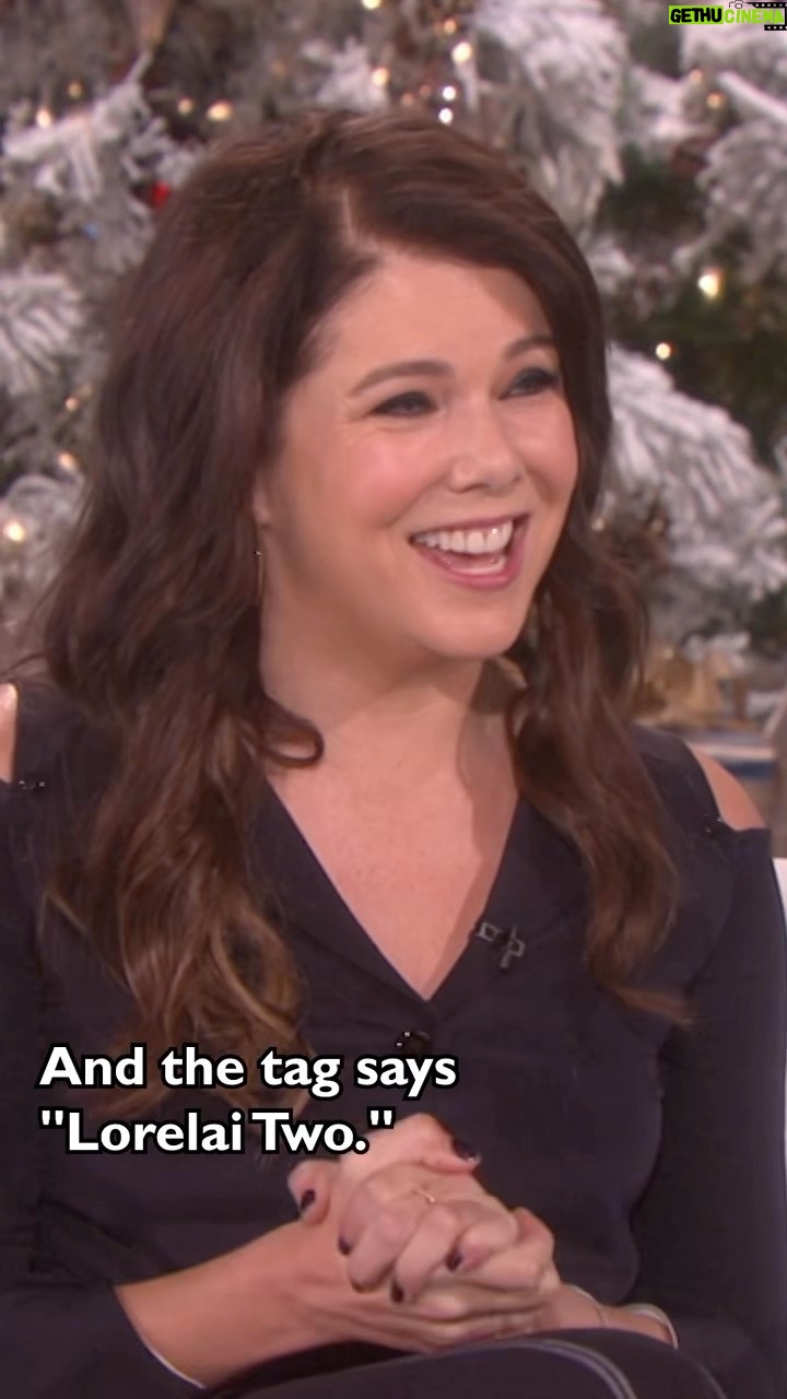 Ellen DeGeneres Instagram - Lauren Graham’s magical moment on the set of Gilmore Girls.