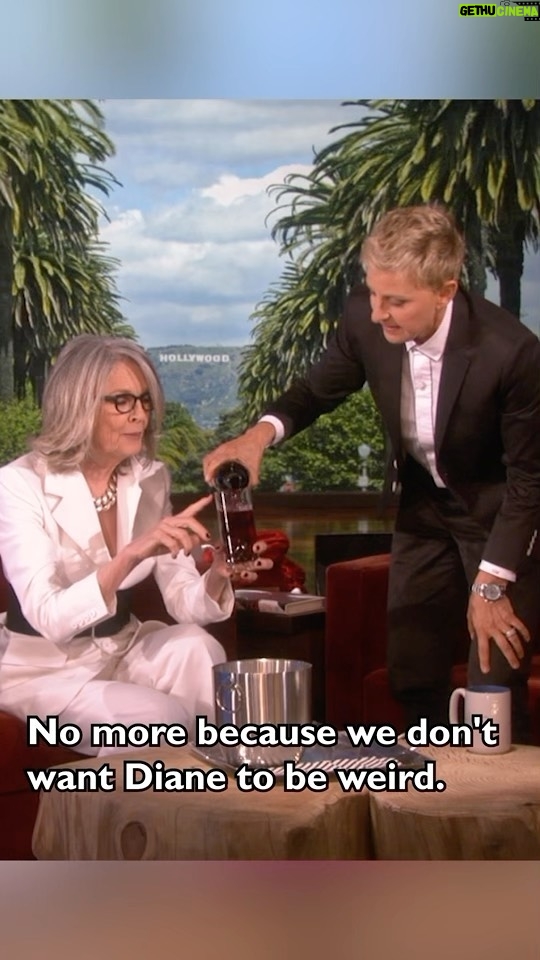 Ellen DeGeneres Instagram - You can’t celebrate #NationalWineDay without @diane_keaton.
