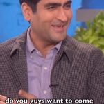Ellen DeGeneres Instagram - @kumailn + firefighters + a skunk = 🤣
