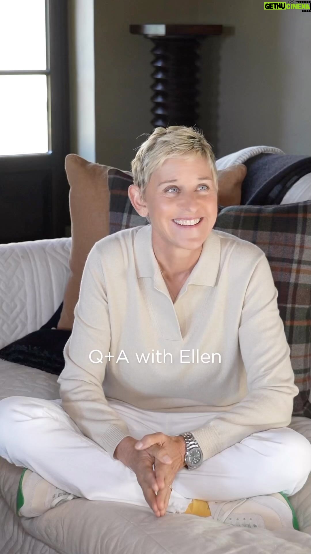 Ellen DeGeneres Instagram - Happy weekend, everybody! Some of my @edbyellen customers have been asking me a lot of things and I thought it might be fun to do a Q and A. Thank you for all the great Qs. Here’s all of my A.