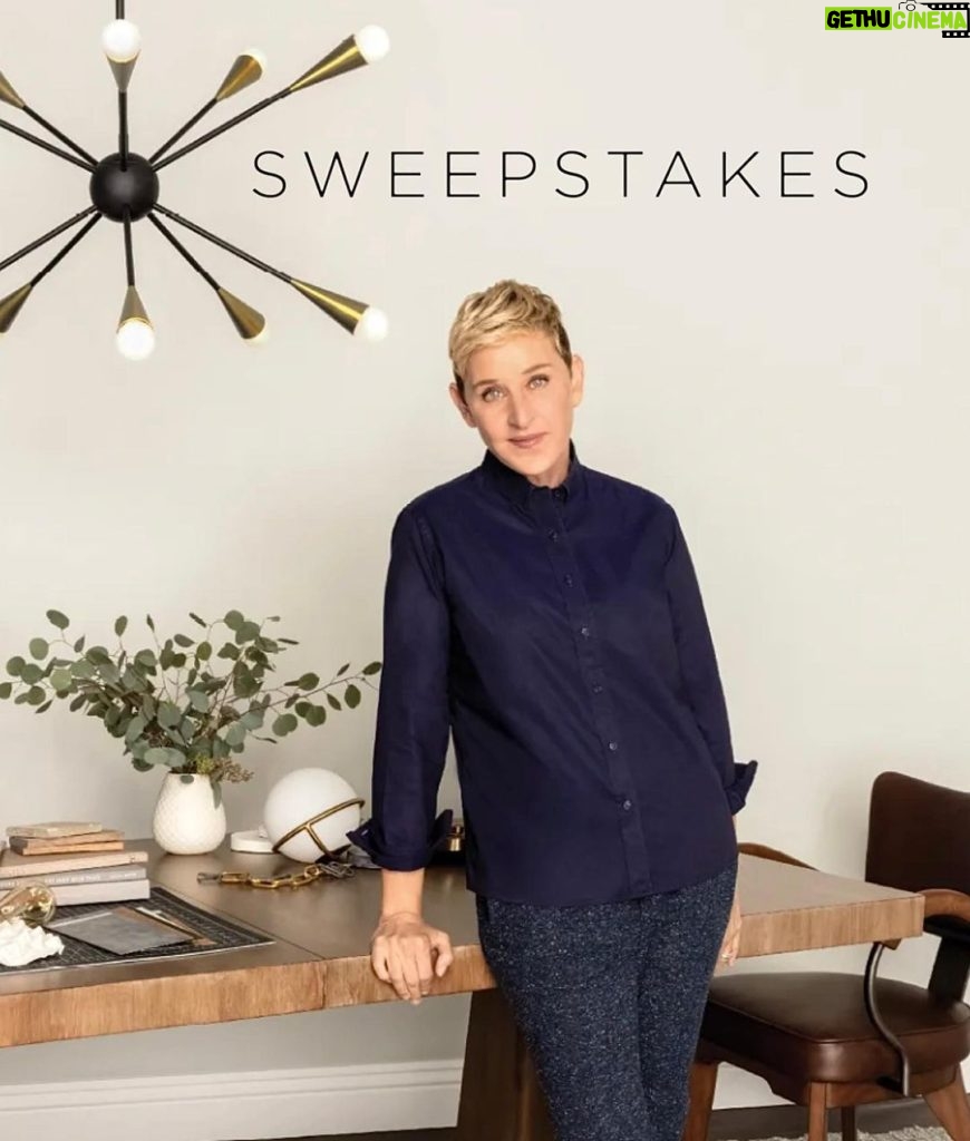 Ellen DeGeneres Instagram - ENTER FOR A CHANCE TO WIN! Does your home décor need a refresh for spring? My home + lifestyle brand ED Ellen DeGeneres is running a sweepstakes now!  Enter the @EDbyEllen Spring Home Refresh Sweepstakes for a chance to win one of four prizes: Grand Prize $1,000 from a $500 Visa Gift Card to spend anywhere that accepts Visa Gift Cards and a $500 Gift Card to use on EDbyEllen.com. Three Secondary Prizes: 3 winners will each get a $250 Gift Card to use on EDbyEllen.com.  ED has a lot of great items from furniture to pillows to rugs to bedding and I also share regular tips to help you make simple changes that yield entire room transformations. In fact, I made a special video coming soon, so you really want to sign up and not miss out! Entry Details: Go to EDbyEllen.com and sign up for e-mails to be entered to win between April 21 to April 29th at 12am PST. If you want to double your chances, also follow @EDbyEllen and like and comment on this post in their feed to be entered for a chance to win. If you’ve already entered, we have it! Four winners will be chosen on May 1, 2023 and notified by email or direct message on Instagram. No Purchase necessary to enter and sweepstakes is no affiliated with Instagram and Facebook in any way. Full sweepstakes details at https://edbyellen.com/pages/spring-home-refresh-sweepstakes-terms #EDbyEllen #EDEllenDeGeneres