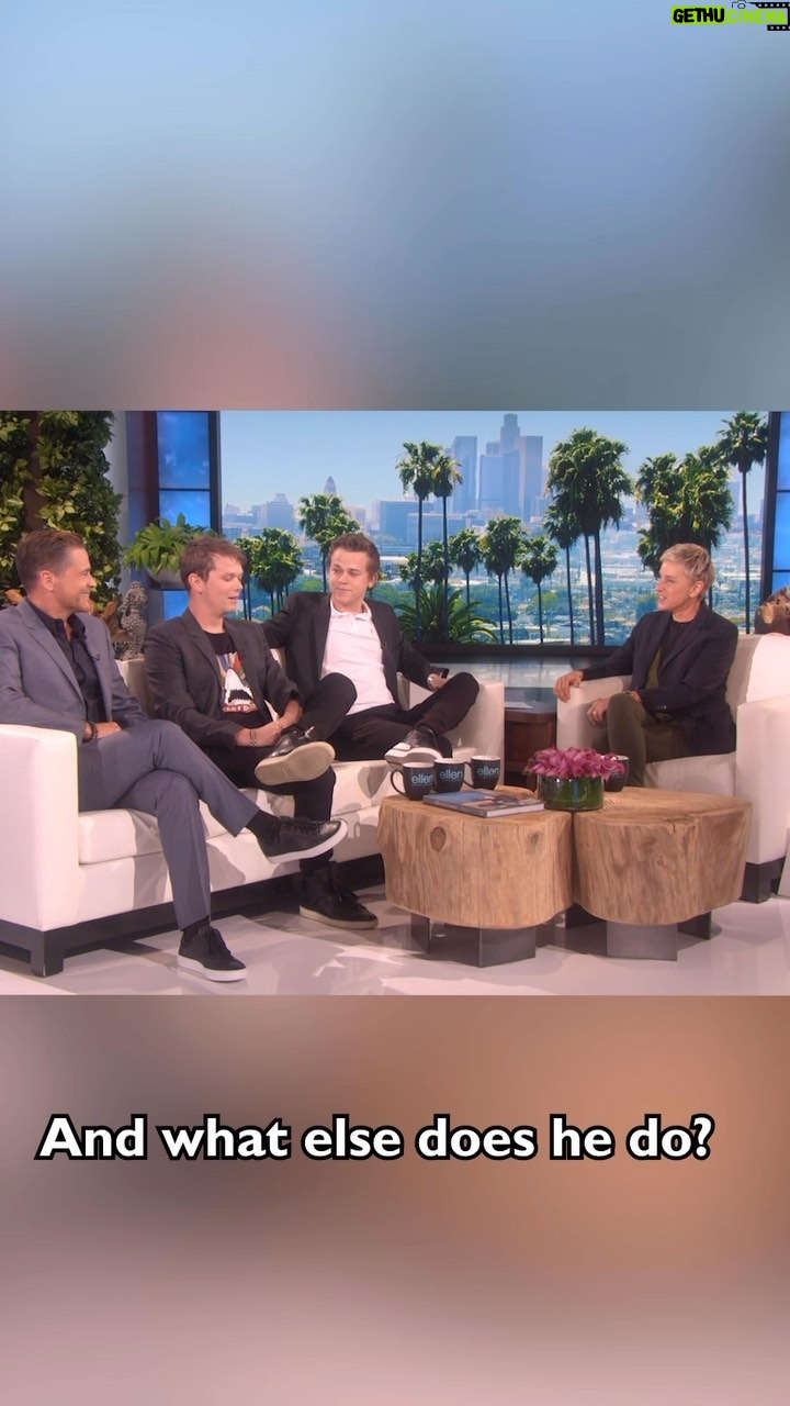 Ellen DeGeneres Instagram - I loved having the Lowes on my show.