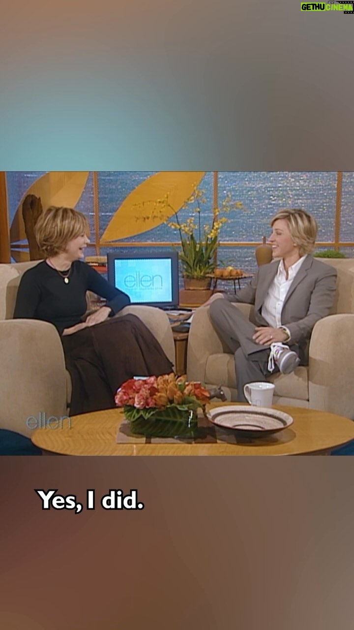 Ellen DeGeneres Instagram - Meg Ryan is not a bad person to be confused for. #Season1Rewatch