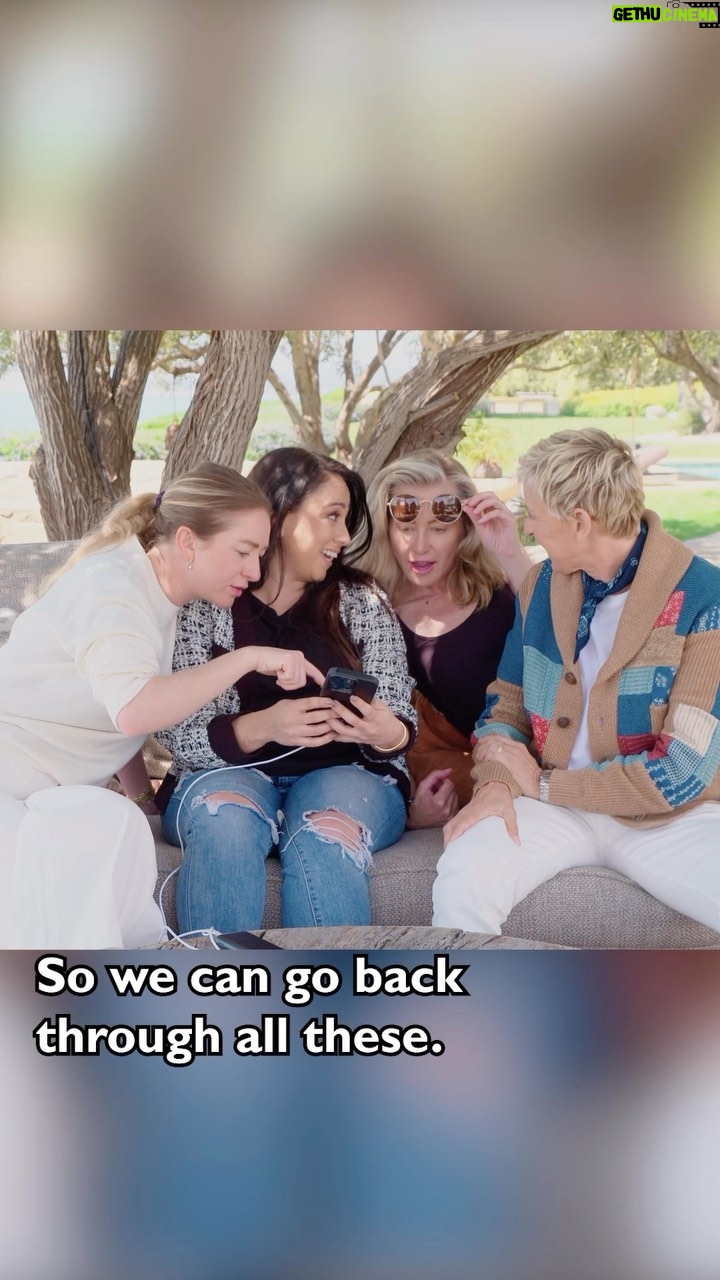 Ellen DeGeneres Instagram - Portia, Whitney and I can’t stop swiping through Bumble to help Claudia find a date! Go to my Youtube channel to see who we picked for her! *link in bio #JustKeepSwiping