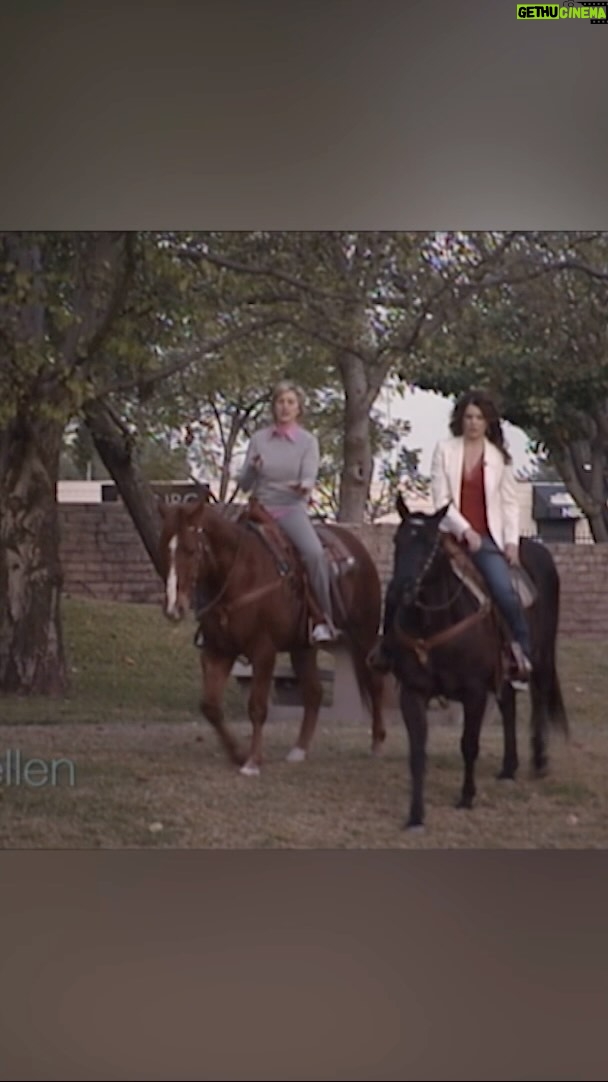 Ellen DeGeneres Instagram - Lauren Graham and I horsed around a bit during this Season 1 interview. #Season1Rewatch