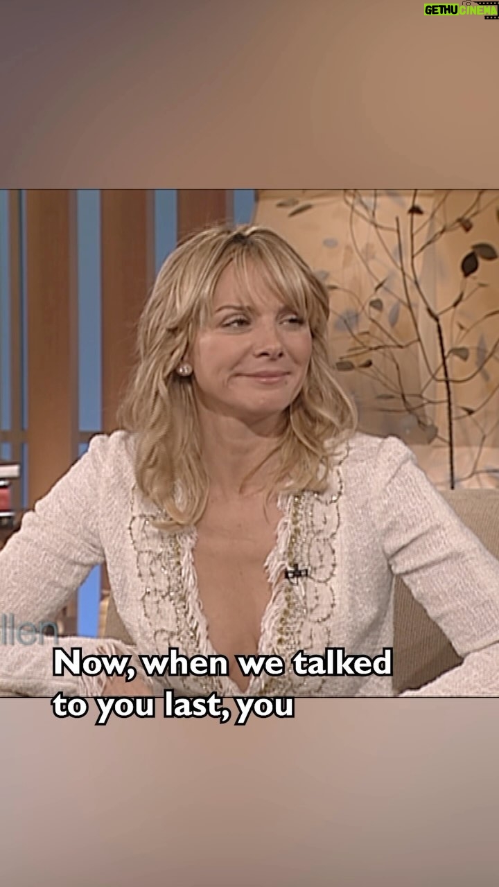 Ellen DeGeneres Instagram - I knew it was going to be a good time when Kim Cattrall stopped by. #Season1Rewatch