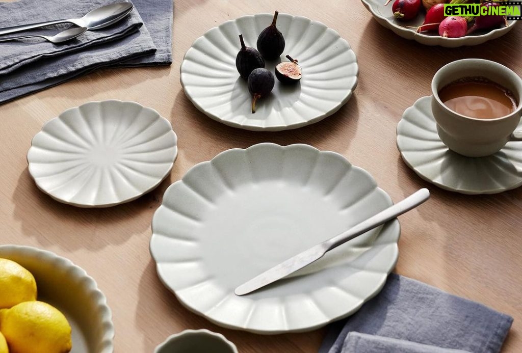 Ellen DeGeneres Instagram - Nothing creates an excuse to break bread with people you love like getting new plates…and we have some! 🍽️ The new table top collection in collaboration with @EDbyEllen and @CanvasHomestore is here… The Lafayette collection, with unique scalloped edges, pulls inspiration from my garden in Montecito and the soft, sophisticated colors of a California Spring. The visionary behind Canvas Home is British designer Andrew Corrie, whose aesthetic works so well with ED by Ellen, making it a seamless collaboration. Gather, eat and have fun…that’s an order! See more at @EDbyEllen and shop the full collection including plates, bowls, bakers, tea towels and napkins on EDbyEllen.com.