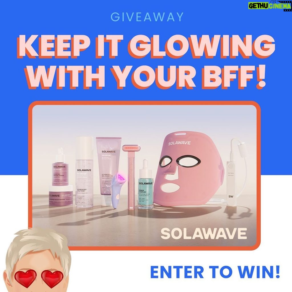 Ellen DeGeneres Instagram - Last chance to enter this awesome giveaway!! You could win two of everything from @Solawave! Plus, a $500 gift card to Ulta Beauty! Enter with my link in bio!