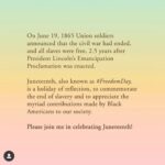 Ellen Pompeo Instagram - Happy Juneteenth everybody!! It’s time to right the wrongs. Please join me in challenging our Govenors ....by telling them to follow @nygovcuomo lead...... that you’d love to see #juneteenth recognized as a national paid holiday. @massgovernor @gavinnewsom