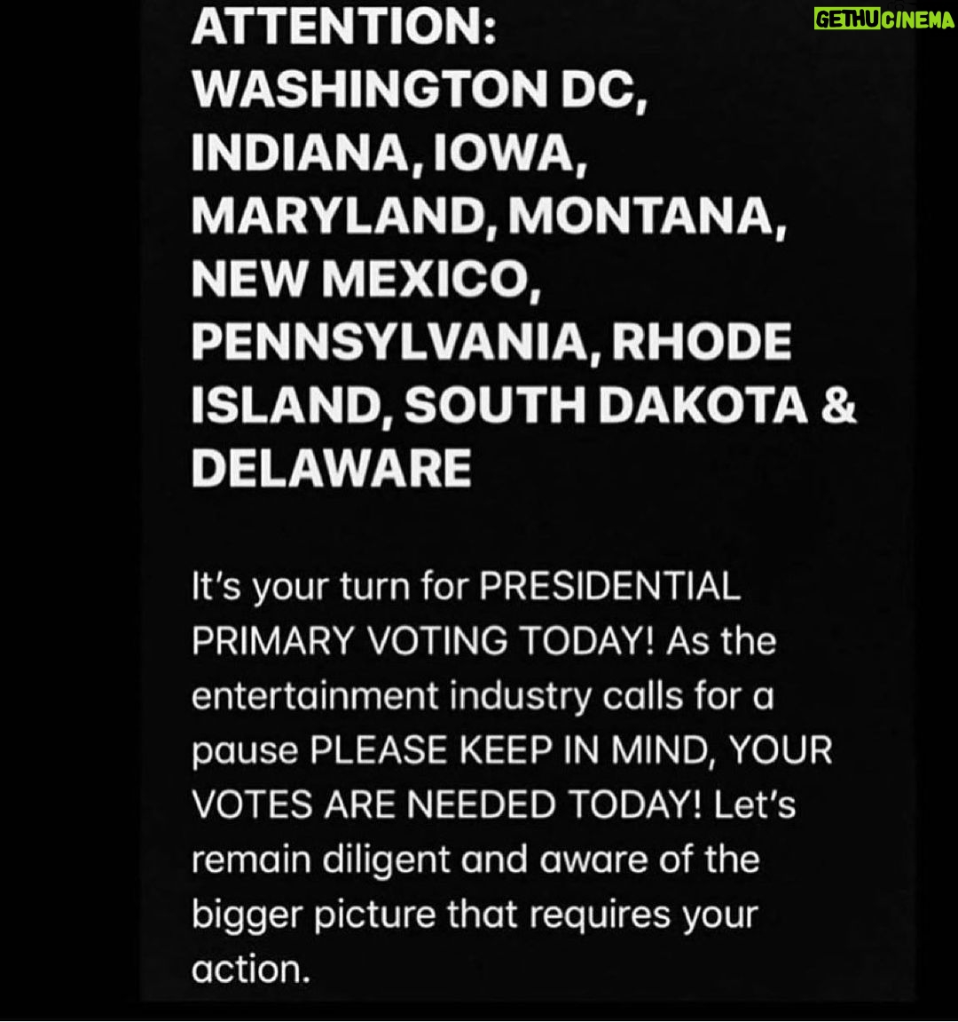 Ellen Pompeo Instagram - VOTE #blacklivesmatter
