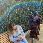 Ellen Pompeo Instagram - #nationalpetday how could I not? We lost our queen Gigi this year on February 4th… exactly a year to the day that we lost her brother Valentino. I posted a picture of us on Christmas Day and in that moment I predicted that she would pass the same day as her brother. I’d like to share the last photo that we took together. A rainbow appeared and I’d like to think it was Valentino coming to take her over the rainbow bridge. I tell this story not to be sad but to celebrate the mythical magical creatures that we are blessed with in this life. I highly recommend everyone to take this bad bitch energy Gigi has in this music video and crush Monday✨