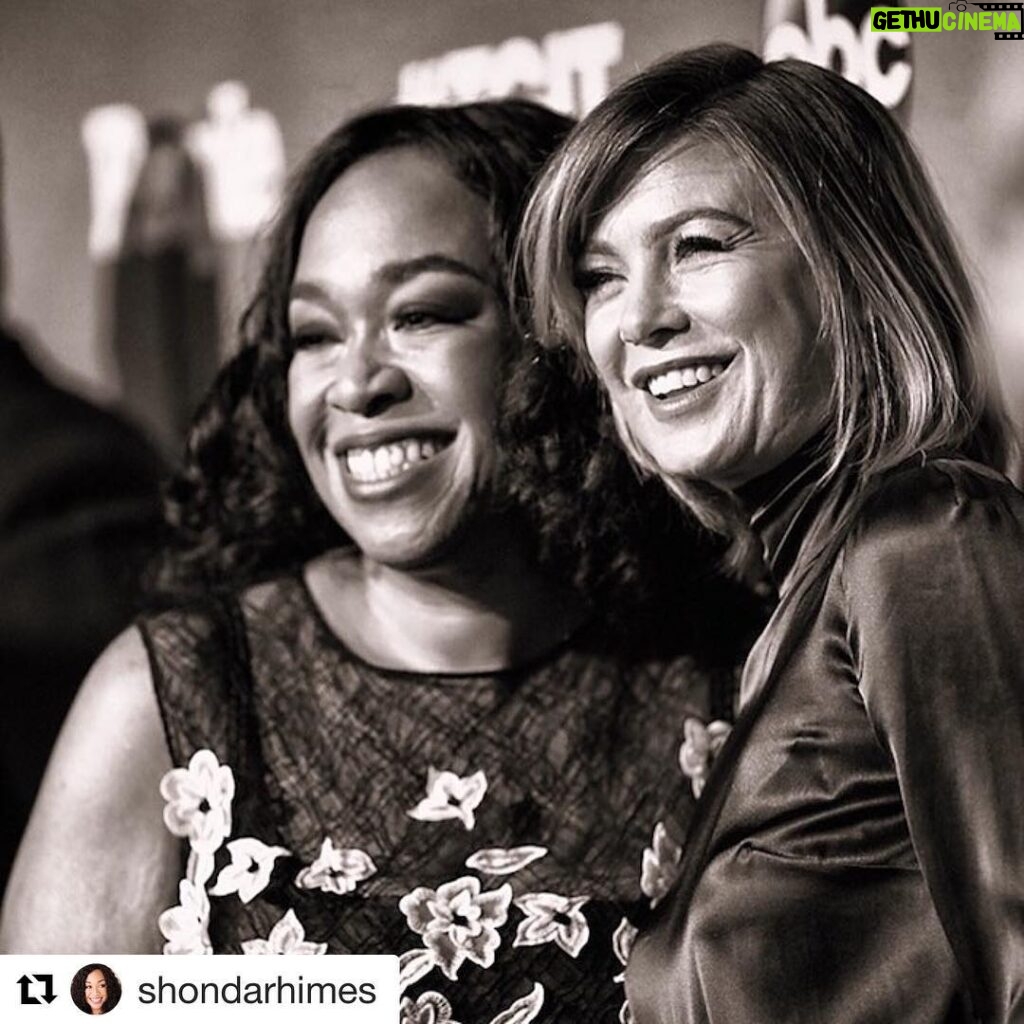 Ellen Pompeo Instagram - This relationship is one of the most meaningful in my life. It has taught me so much about life. Lessons that I will pass on to my children ...lessons that I use every day. @shondarhimes has always allowed me to be exactly who I am...celebrated who I am and has never asked me to be anyone else...and most importantly has always challenged me to be the best version of myself I can. I am eternally grateful to be in the same orbit. #rideordie ❤️💋🙌🏼