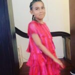 Ellen Pompeo Instagram - And yes I made the big girl who's too cool to wear a matching dress wear a matching dress...well she wore it for this boomerang and then immediately took it off...but this dress deserves two posts ❤️❤️❤️