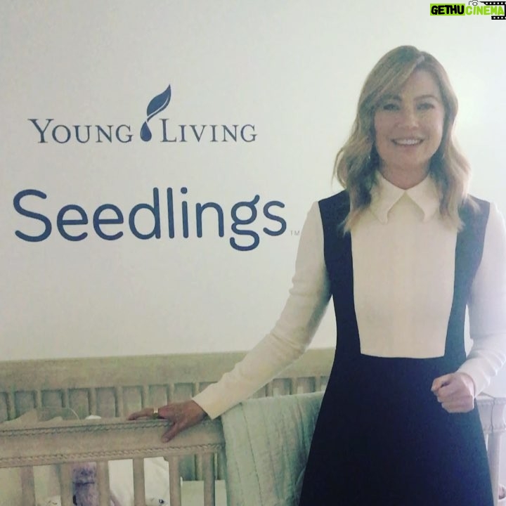 Ellen Pompeo Instagram - In NYC today helping to launch one of my favorite new baby care lines, Young Living Seedlings. Plant based baby care products. If you love babies and plant based products, check them out. @younglivingeo #sponsored
