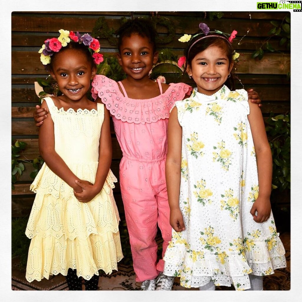 Ellen Pompeo Instagram - These beautiful @baby2baby girls in their new dresses melt my heart! One of my favorite charities - @baby2baby will receive 100% of net profits from the @janieandjack Forever Flowers collection to help provide even more basic essentials to children who need them the most. #janieandjackforever