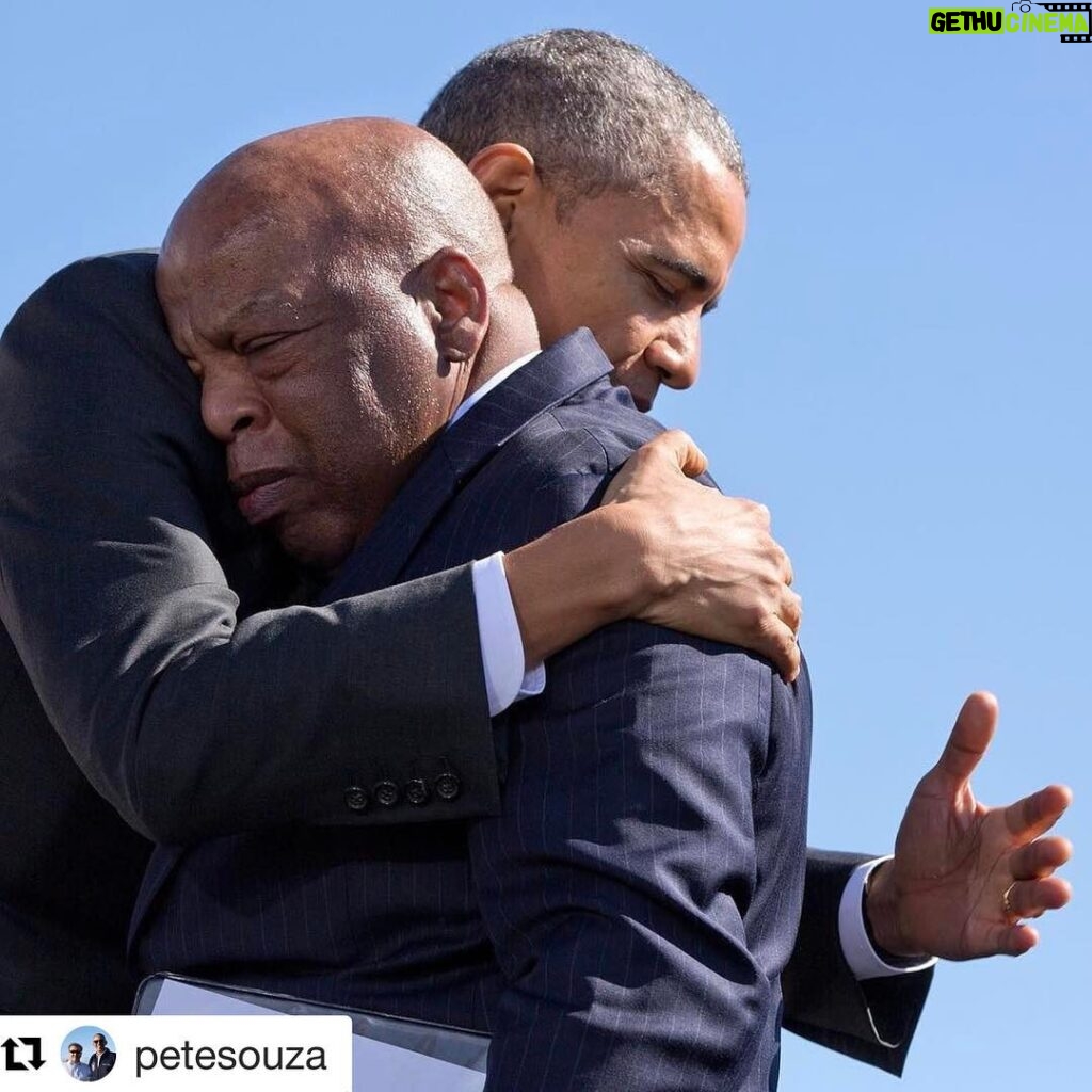 Ellen Pompeo Instagram - #Repost @petesouza with @repostapp ・・・ "Not one of us can rest, be happy, be at home, be at peace with ourselves, until we end hatred and division." - Rep. John Lewis (a real American hero) I COULDNT AGREE MORE. The pain we cause each other is sickening and makes no sense...please use your voice for love and let it be clearly understood we will not tolerate hatred of any kind not today not tommorrow not ever... evil go find your own planet to destroy... you can't have ours 🙏🏽