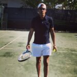Ellen Pompeo Instagram - My tennis instructor is NO fun..but Hot. #whowearsguccitoplaytennis? #hellprobablymakemedeletethis
