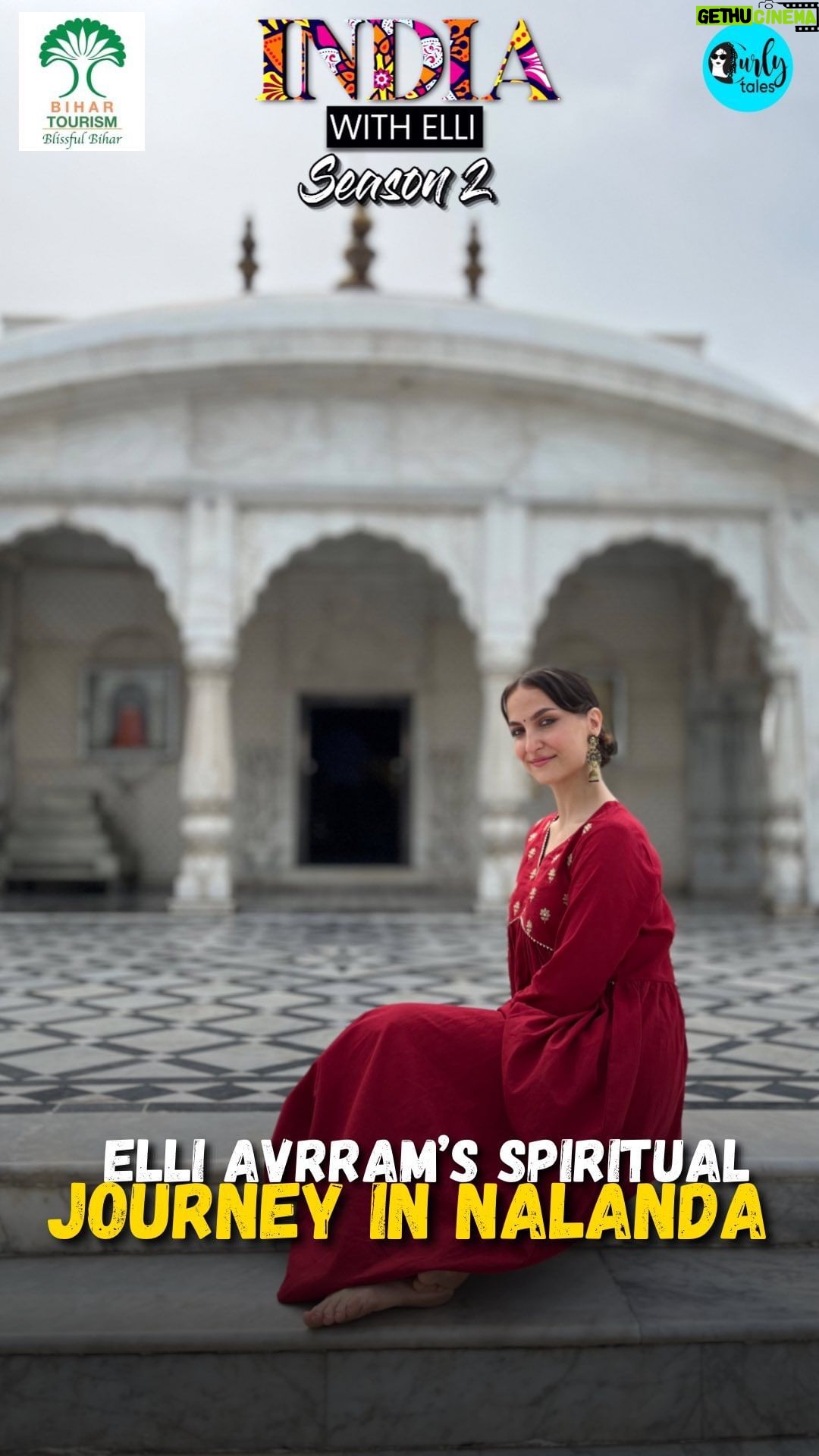 Elli AvrRam Instagram - Episode 5 is OUT! Nalanda, renowned for its historical importance, conceals a precious treasure β a sanctuary where Gautam Buddha and Mahavir Bhagwan once dwelled for numerous years. Embark on a spiritual odyssey as I guide you through Nalanda, delving into its vibrant culture and history that surpass the familiar tales! My pilgrimage in Nalanda includes visits to: π Kundalpur Digambar Jain Temple (Old) π Kundalpur Digambar Jain Temple (New) π Surya Mandir, Nalanda π Jal Mandir, Pawapuri π Badi Darga, Bihar Sharif Calling all followers of Jainism and Buddhism! Consider adding these sacred sites to your bucket list. π #ElliExploresNalanda #SpiritualJourney #MustVisitPlaces #incredibleindia #bihartourism #indiawithelli #patna #govermentofindia #narendramodi #blissfullbihar @tourismbihargov @curly.tales