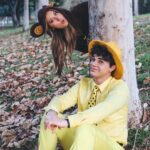 Elliana Walmsley Instagram - happy halloween from the man in the yellow hat and curious george 🍌 📸: @dylanlujano