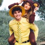 Elliana Walmsley Instagram – happy halloween from the man in the yellow hat and curious george 🍌

📸: @dylanlujano