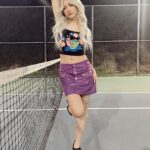 Elliana Walmsley Instagram - tennis anyone? 🎾💜 @dollskill Los Angeles, California