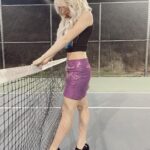 Elliana Walmsley Instagram - tennis anyone? 🎾💜 @dollskill Los Angeles, California