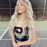 Elliana Walmsley Instagram - tennis anyone? 🎾💜 @dollskill Los Angeles, California