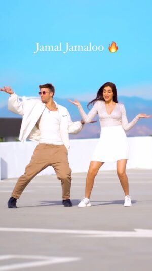 Elnaaz Norouzi Instagram - Vibin on my version of #JamalJamaloo with @mattsteffanina 🔥✨ 
Ya’ll like this ?! 

#mattsteffanina #elnaaznorouzi #jamalkudu #animal #dance #choreographer #dancechallenge #dancer #dancechoreography #bollywood