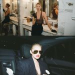 Elsa Hosk Instagram - Thank you so much for having me @ysl @anthonyvaccarello ❤️‍🔥