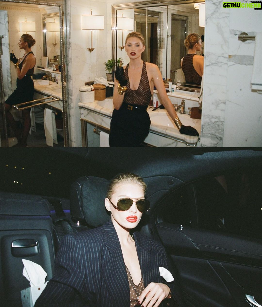 Elsa Hosk Instagram - Thank you so much for having me @ysl @anthonyvaccarello ❤️🔥