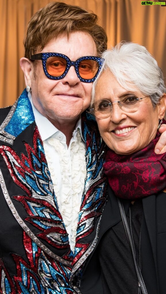 Elton John Instagram - A personal hero of mine, Joan Baez, has released a beautifully engaging and honest film that follows her final tour and delves into her life as an artist and activist. Congratulations, Joan, on this moving film and a life lived bravely. Now in theatres across the US. 📸: @bengibsonphoto