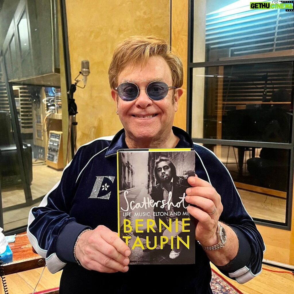 Elton John Instagram - Congratulations, @bernietaupinofficial on the release of your memoir, Scattershot - now a New York Times and Sunday Times bestseller! 📖✨ This book is a gem of a read, telling the story of the life I never knew he had! Go buy it!