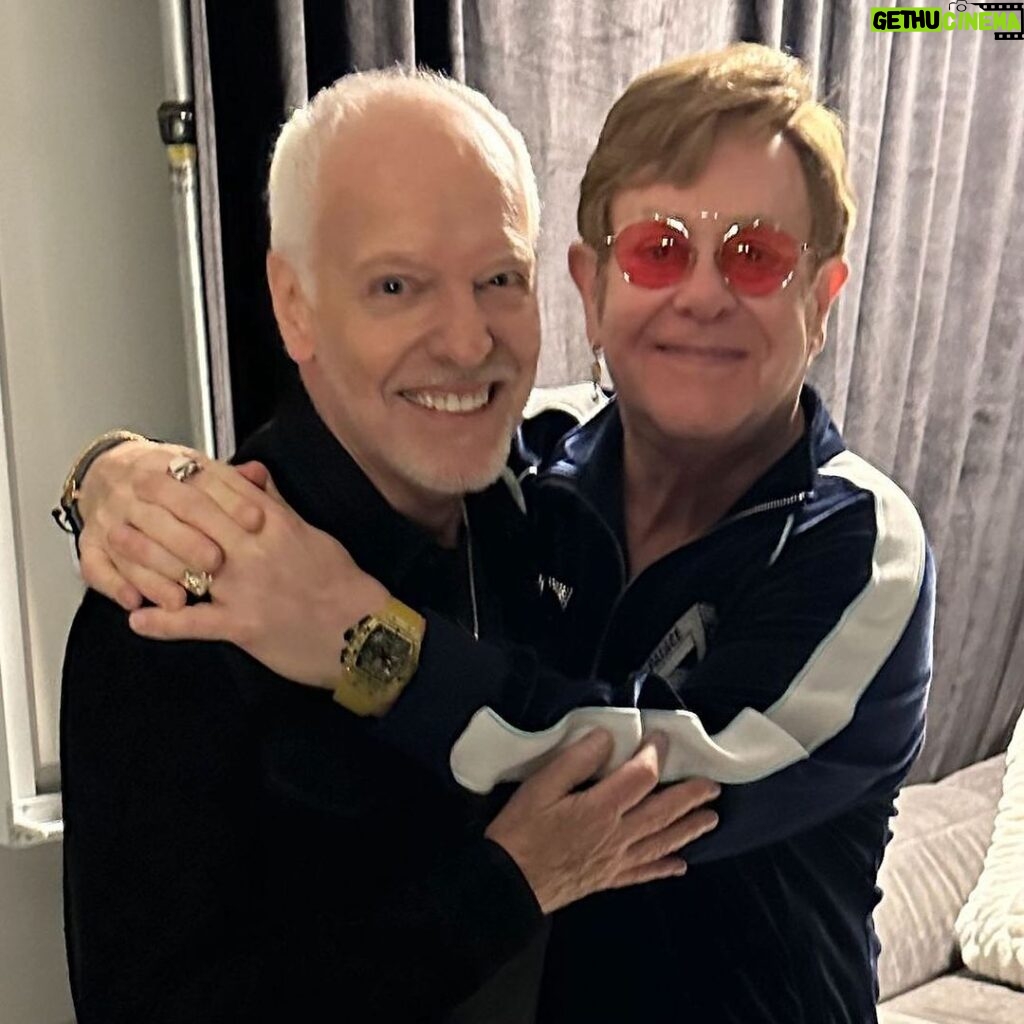 Elton John Instagram - Reflecting on an incredible Friday night at #RockHall2023 - congratulations @rockhall on a brilliant event inducting some of the great musicians of this generation. It was a blast to meet you @missymisdemeanorelliott, @willienelsonofficial, @mrpeterframpton, @flavorflavofficial, @officialdjkoolherc and @chakakhan! 🚀
