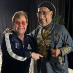 Elton John Instagram - Reflecting on an incredible Friday night at #RockHall2023 - congratulations @rockhall on a brilliant event inducting some of the great musicians of this generation. It was a blast to meet you @missymisdemeanorelliott, @willienelsonofficial, @mrpeterframpton, @flavorflavofficial, @officialdjkoolherc and @chakakhan! 🚀