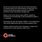 Elton John Instagram - A joint statement from the Elton John AIDS Foundation, David and I on today’s remarks from the UK Home Secretary.